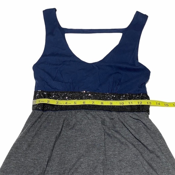 ELLA Moss Alix Chain Sequined V-Neck Mini Dress XS - Picture 8 of 12